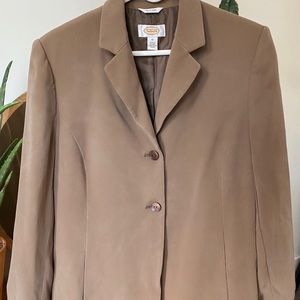 Talbots Beige Oversized Blazer - Size 10